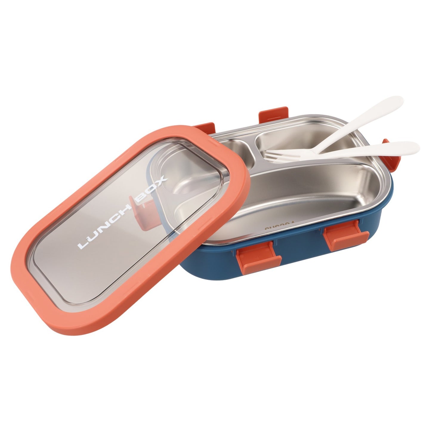 Three Compartment Stainless Steel Lunch Box Leakproof Container for Adults
