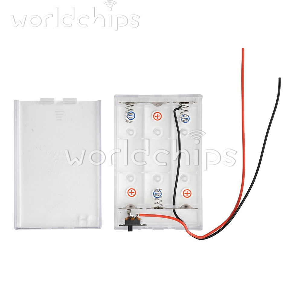 5* Plastic Battery Holder 21700 18650 Storage Box Series / Parallel w/ Wire Lead