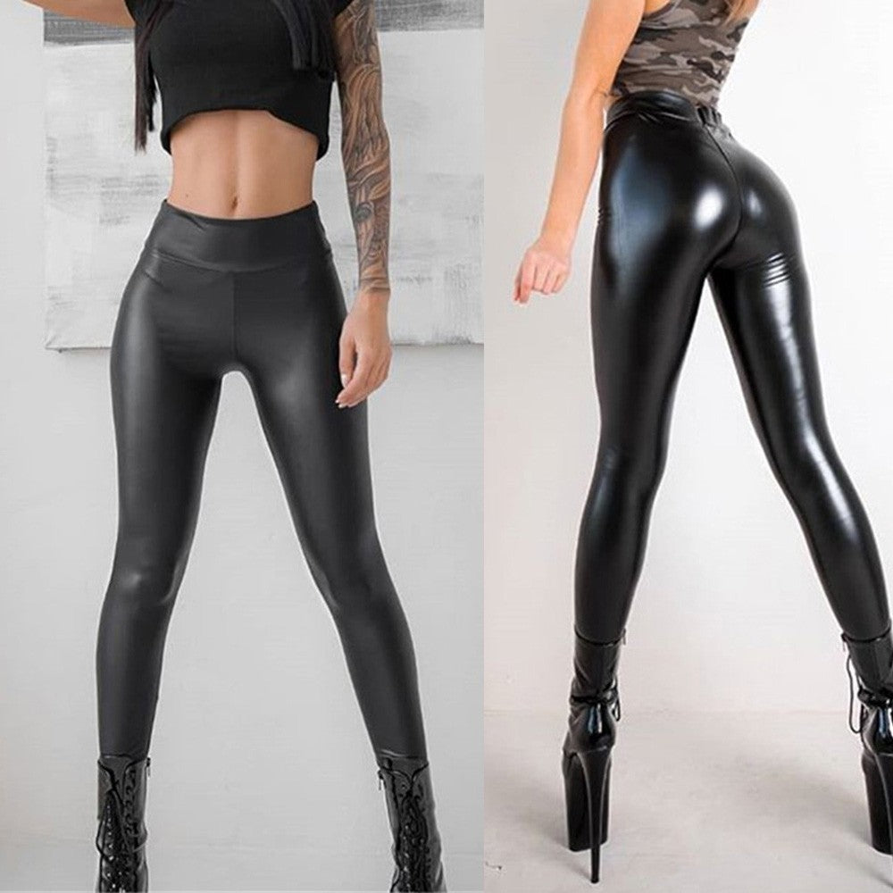 Women PU Leather Pants Women Clothes Sexy Tight Casual S-5XL Attractive