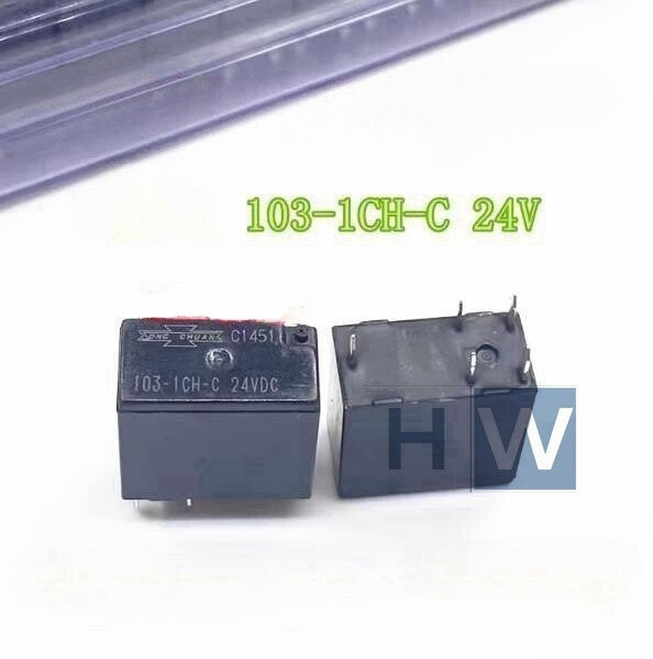 10Pcs  103-1CH-C 24V 5-pin Matsukawa Relay