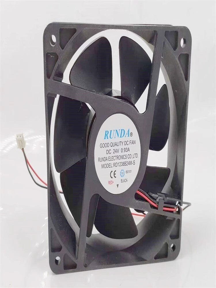 RUNDA RD1238B24M-S DC24V 0.93A 12038 12CM 2-Wire Cooling Fan