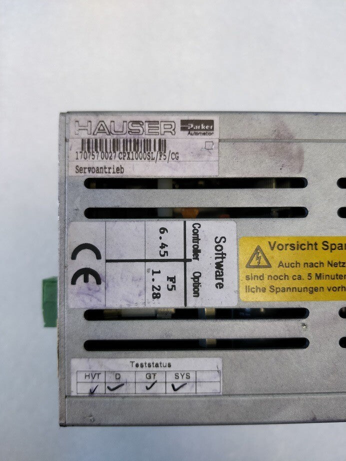 Parker Servo Driver COMPAX-SL CPX1000SL/F5/CG   Test One/piece