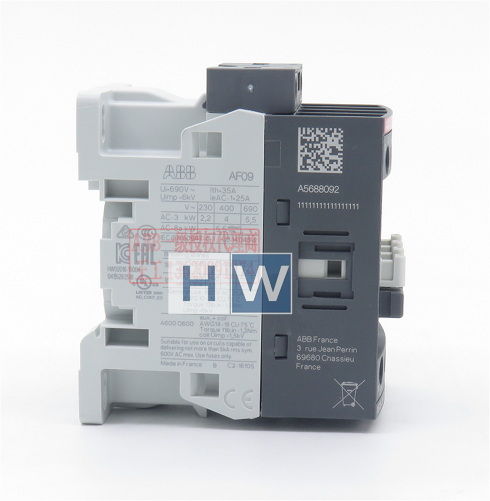 1/pc  ABB Contactor AF16-30-01-13 AF16-40-00-13 coil voltage 100-250V