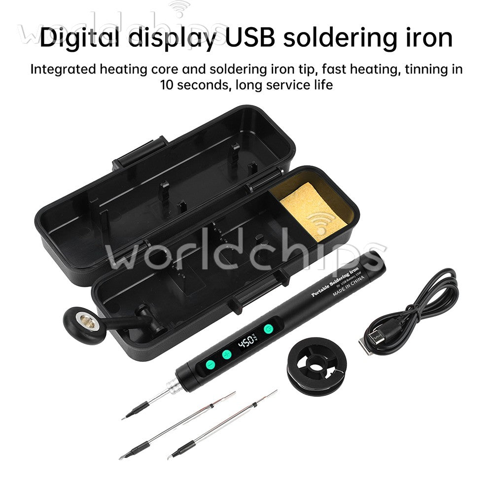 Smart Soldering Iron Kit Electronics Welding Irons Solder Tools Adjustable Temp