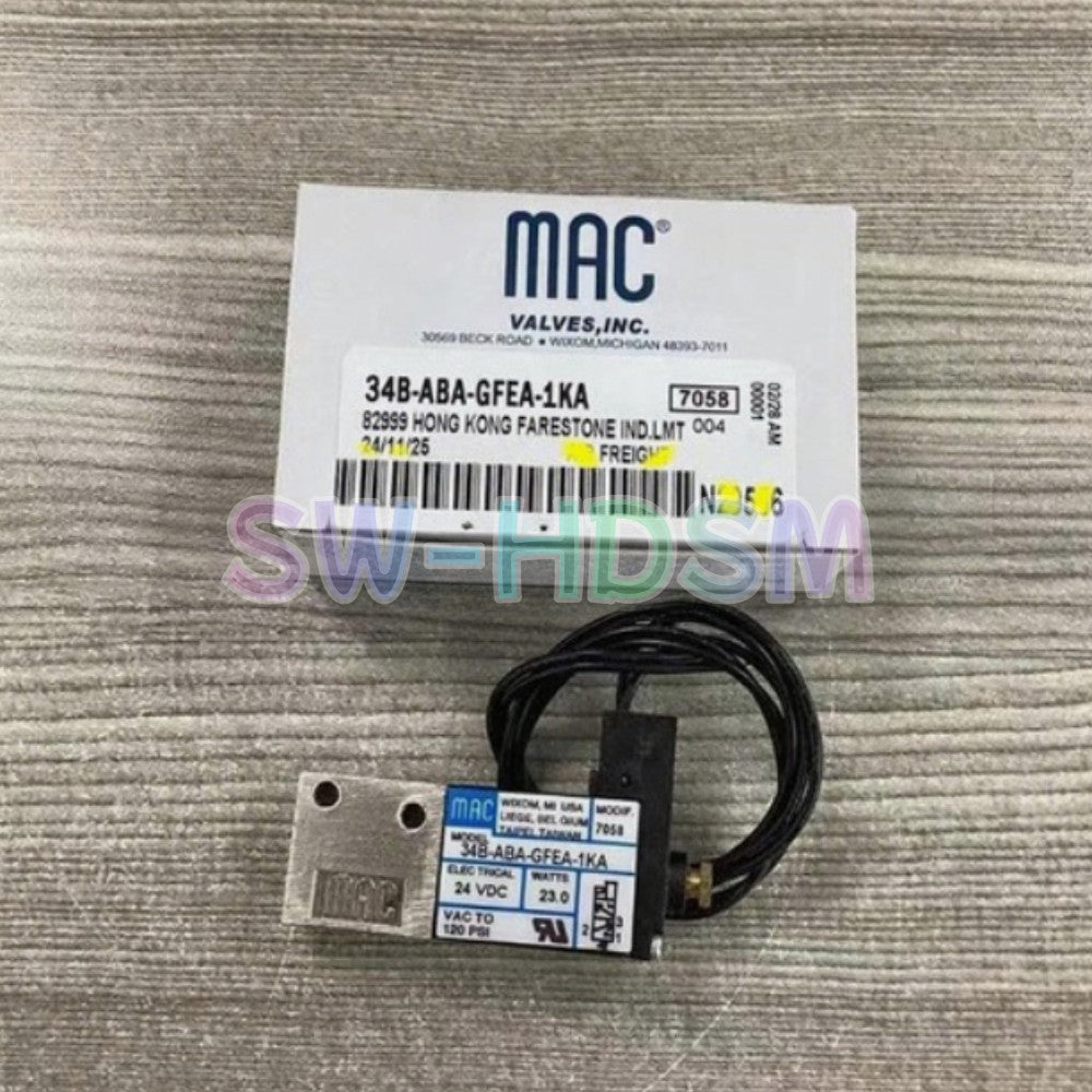 1PCS  for MAC 34B-ABA-GFEA-1KA 23W Solenoid Valve Freight Free