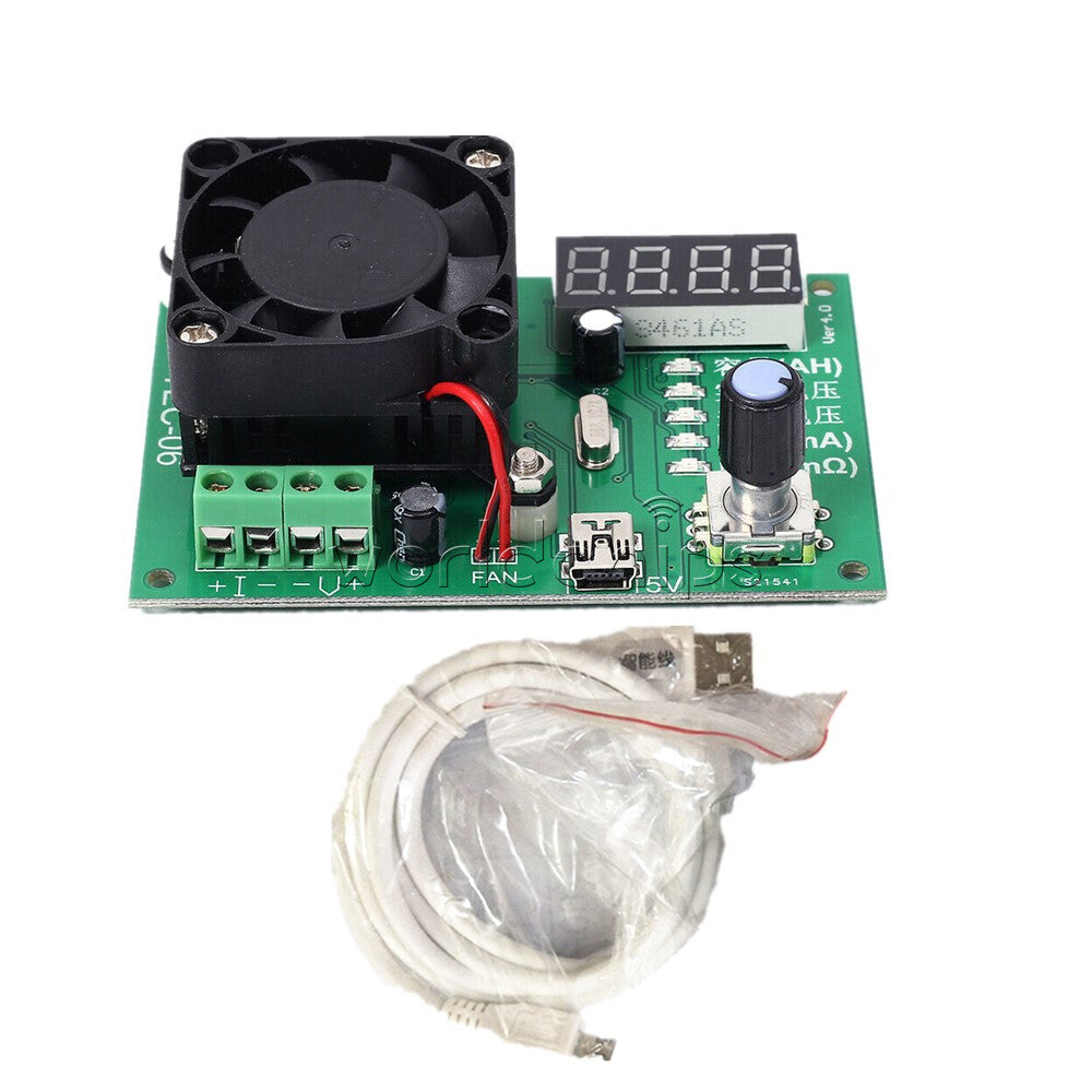 TEC-06 Mobile LED Battery Capacity Detector Tester 16W Electronic Load Cable
