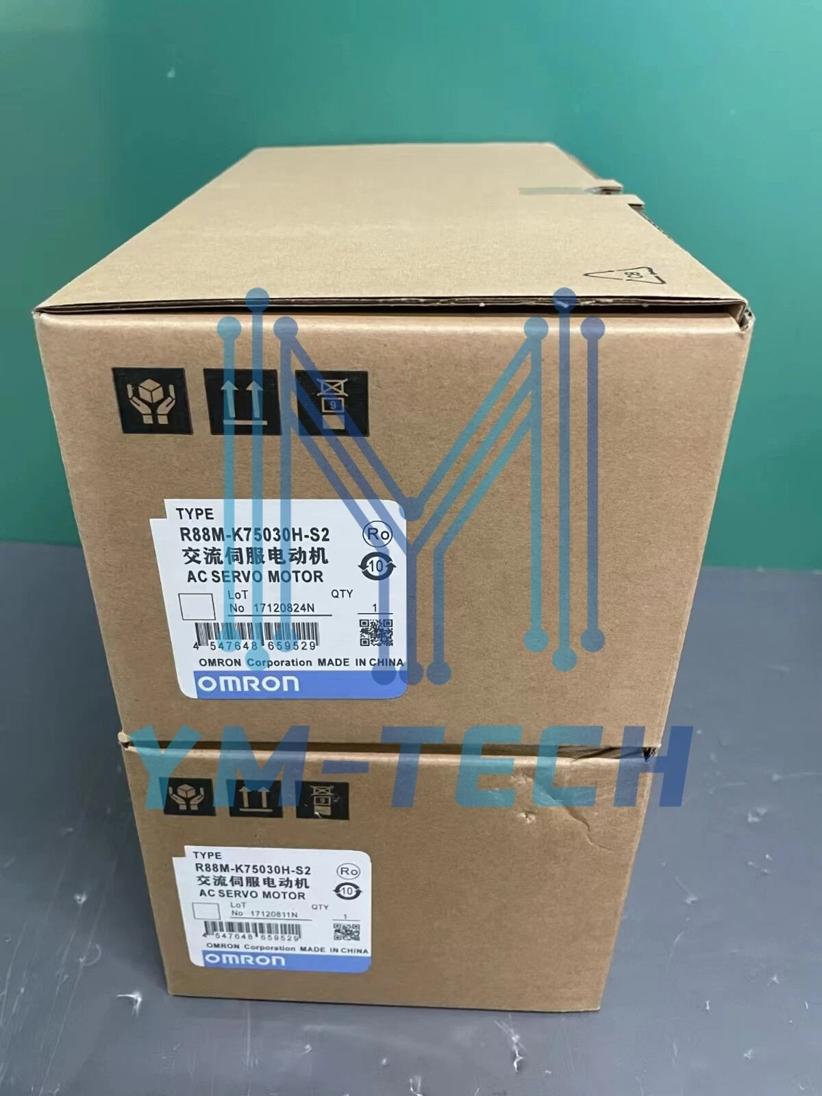 OMRON  R88M-K75030H-S2 AC SERVO MOTOR 230VAC 50Hz/60Hz 1 Shaft #P