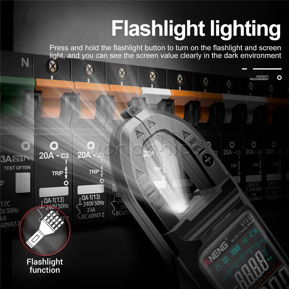ANENG ST212 Pro Digital Clamp Meter 6000 Counts Voltage Current NCV Multimeter