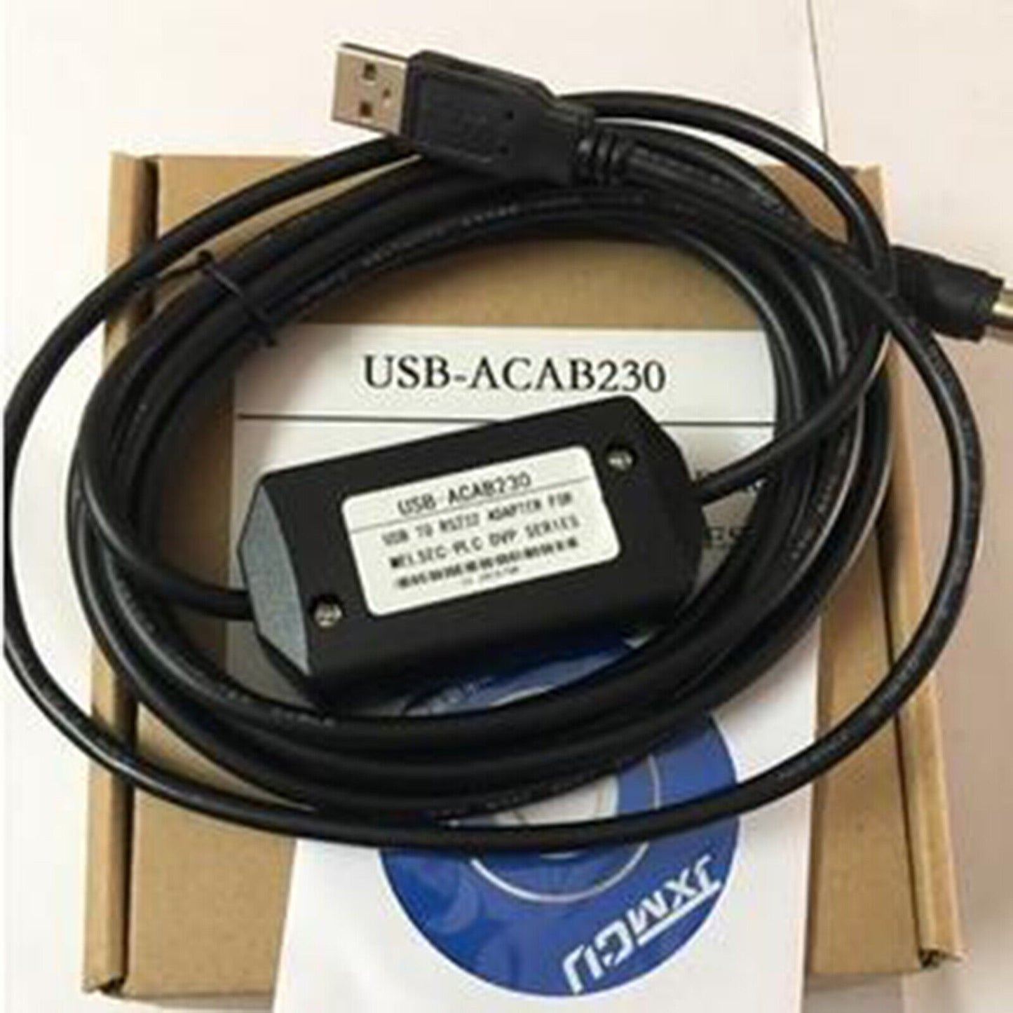 Delta PLC Yellow/Black Programming Cable USB-ACAB230 USB-DVP USBACAB230 #