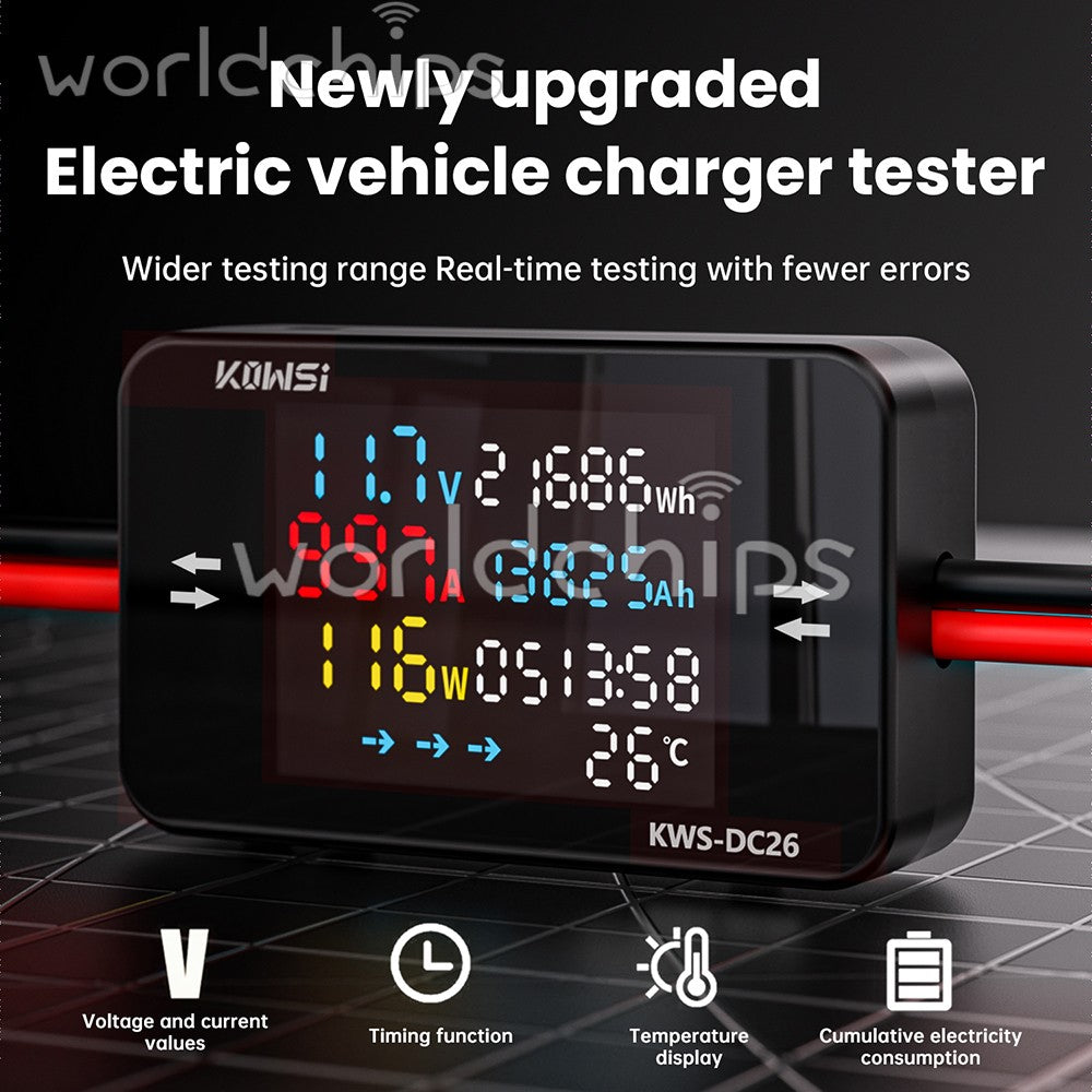 DC 8-80V Digital LCD Battery Charger Tester Voltage Current Energy Power Meter