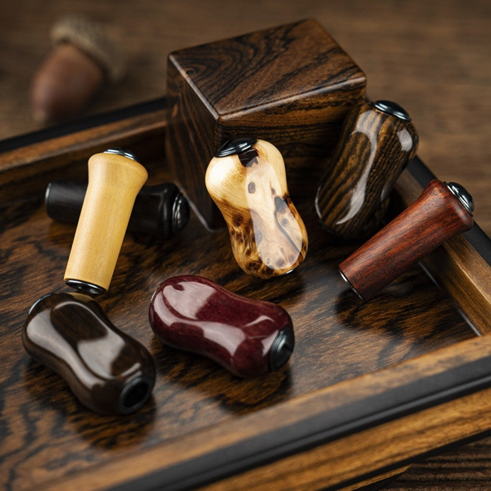 Stylish Wooden Fishing Reel Handle Ergonomic Design for Fishing Comfort