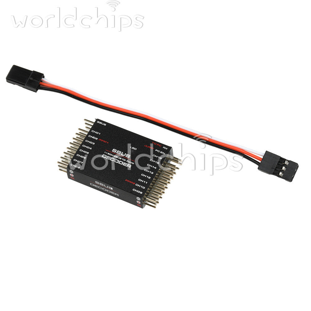 DIY SBUS To PWM/PPM Decoder 16 Channel Converter Receiver Signal Transverter