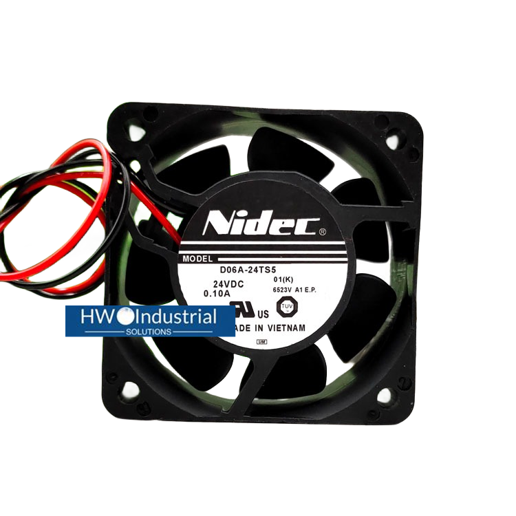 NIDEC 2-wire D06A-24TS5 01 24V 0.10A 6025 6CM inverter Cooling Fan