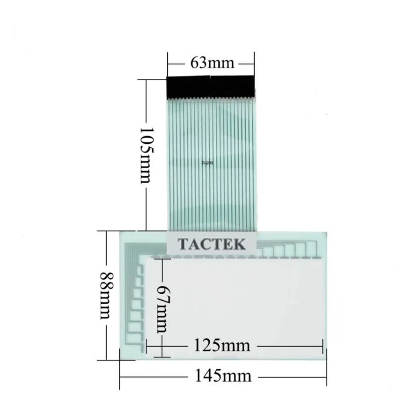 for 2711-B5A20 2711-B5A16 Digitizer Glass + Membrane Keypad Touch Screen Panel