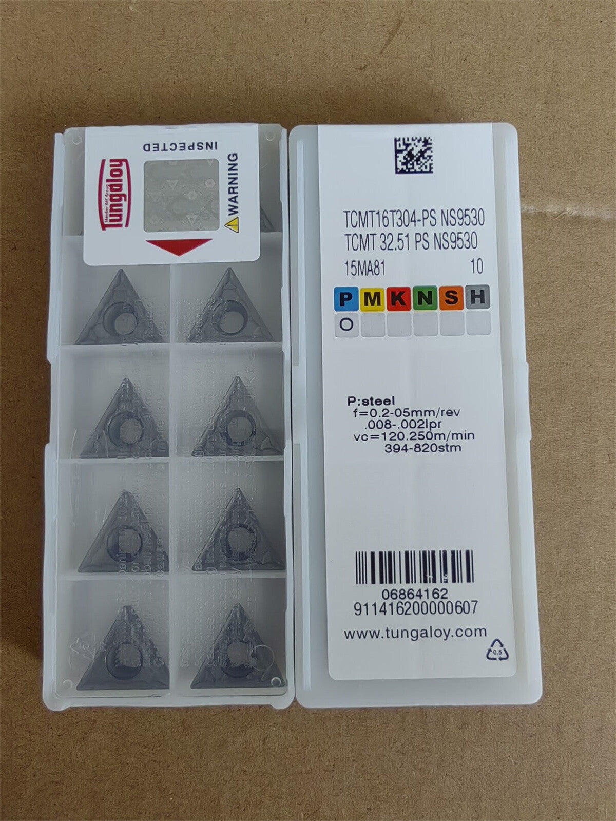 10pcs/Box Tungaloy TCMT16T304-PS NS9530 TCMT32.51PS Turning blade Carbide Insert