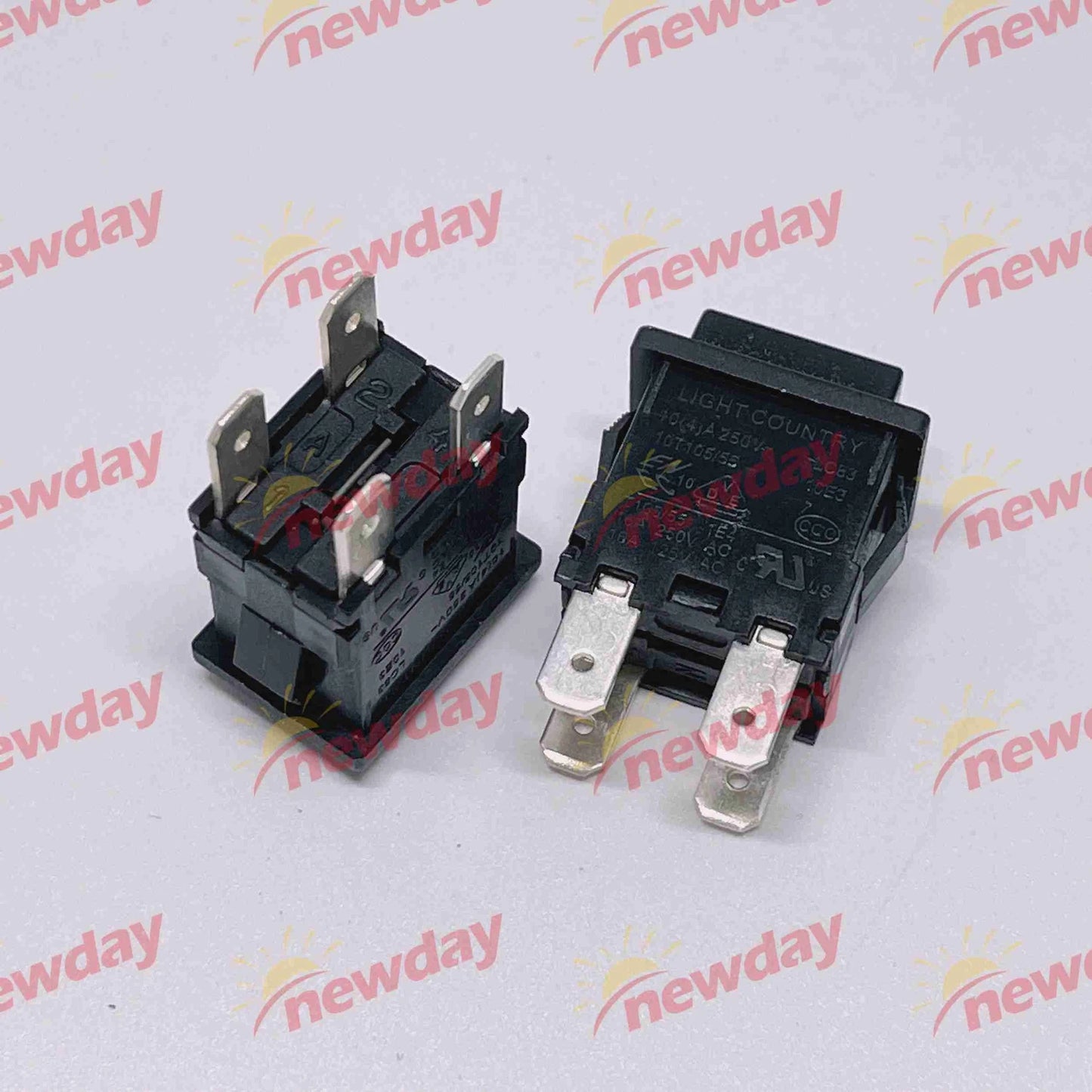 2pcs Light Country Self-locking Pushbutton Switch  LC83 10A 250V 4Pins
