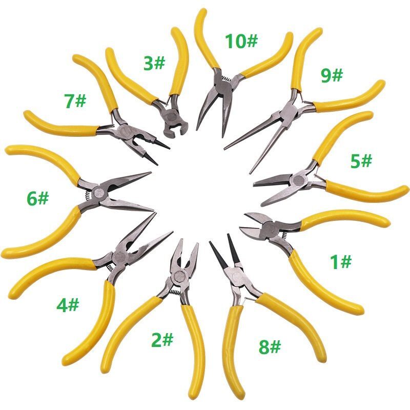 2x Mini Needle Nose Pliers Jewelry Make DIY Crafts Electronics Repair Tools Kit