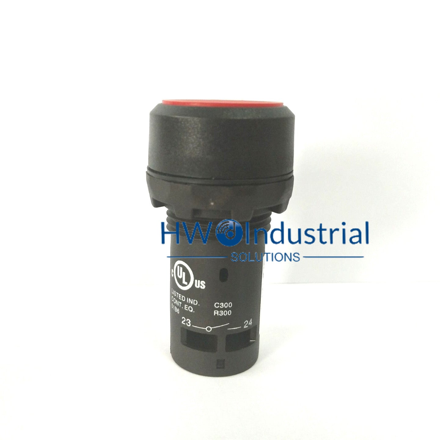 2PC  ABB Self-locking Flat Head Button CP2-10R-10 Red 1 Normally Open 1NO