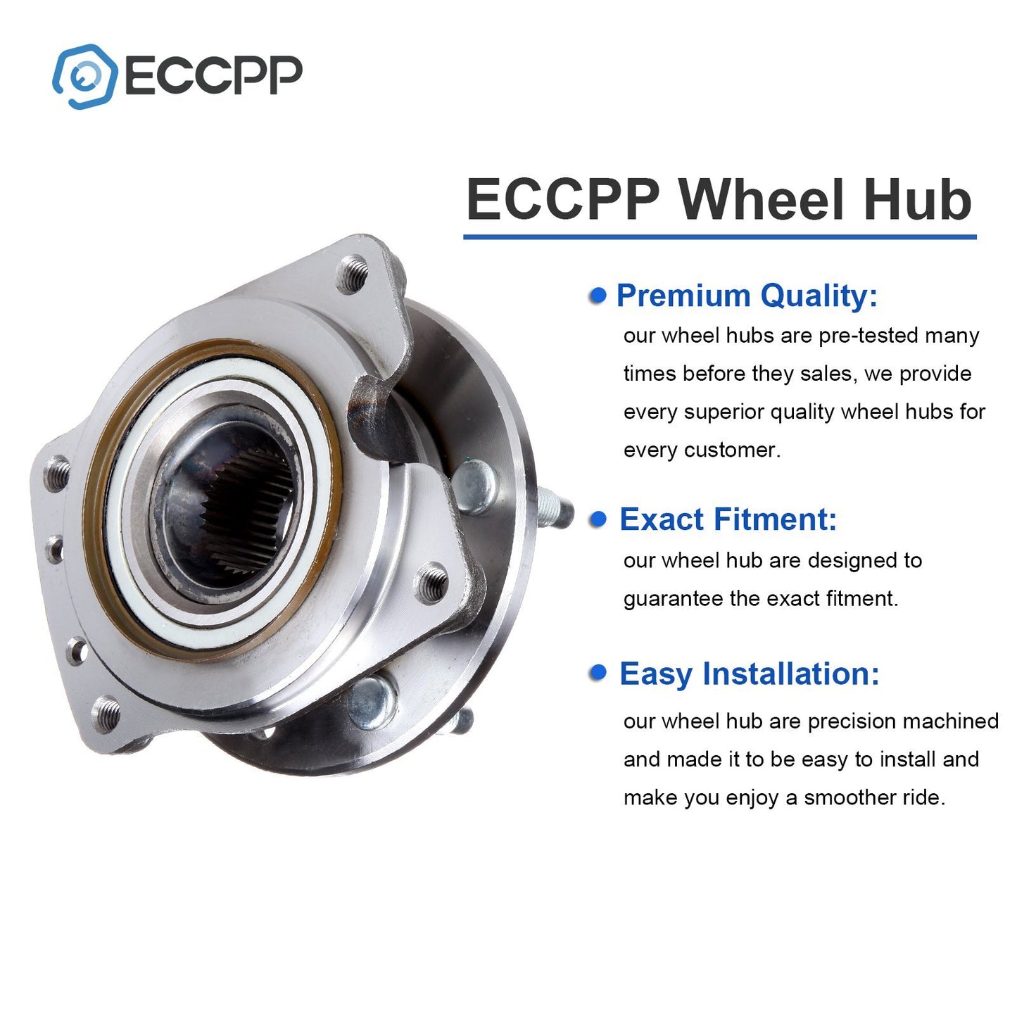 2P Wheel Hub Bearings Front FWD For Chevy Lumina 1990-2001 Buick Regal 1988-1996