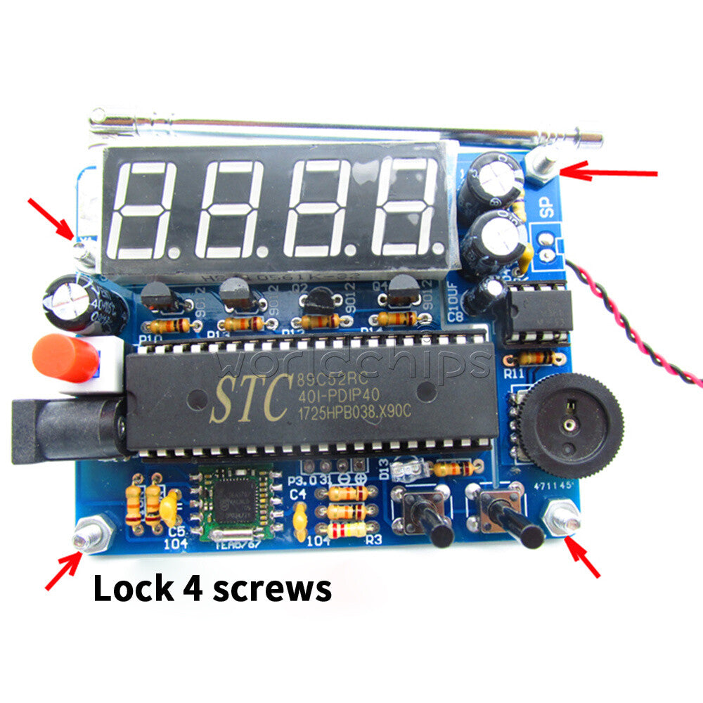 Mini 87MHz-108MHz FM Digital Radio Kit DIY Soldering Project For Home Education