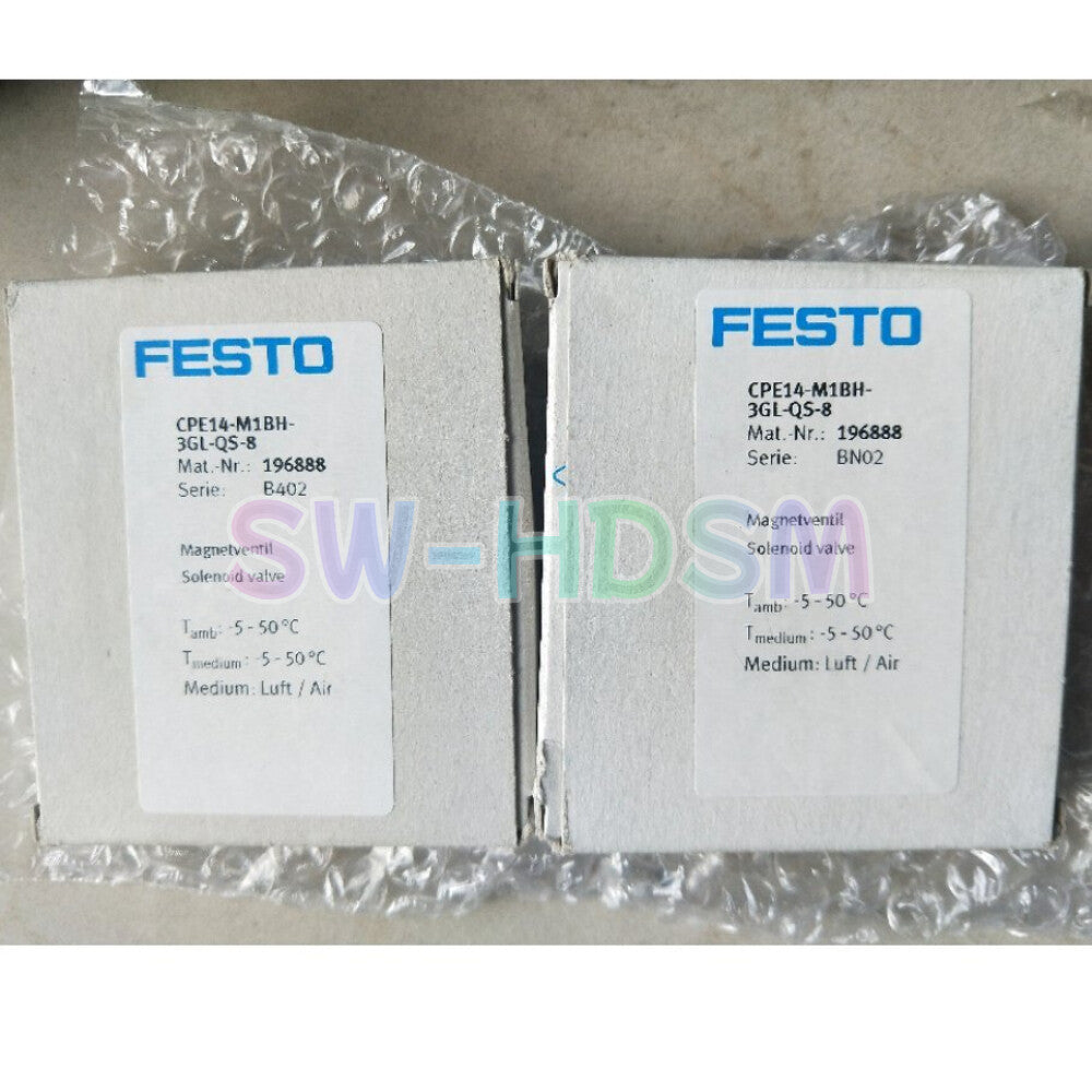 1PCS  For Festo CPE14-M1BH-3GL-QS-8 196888 Solenoid Valve freight free