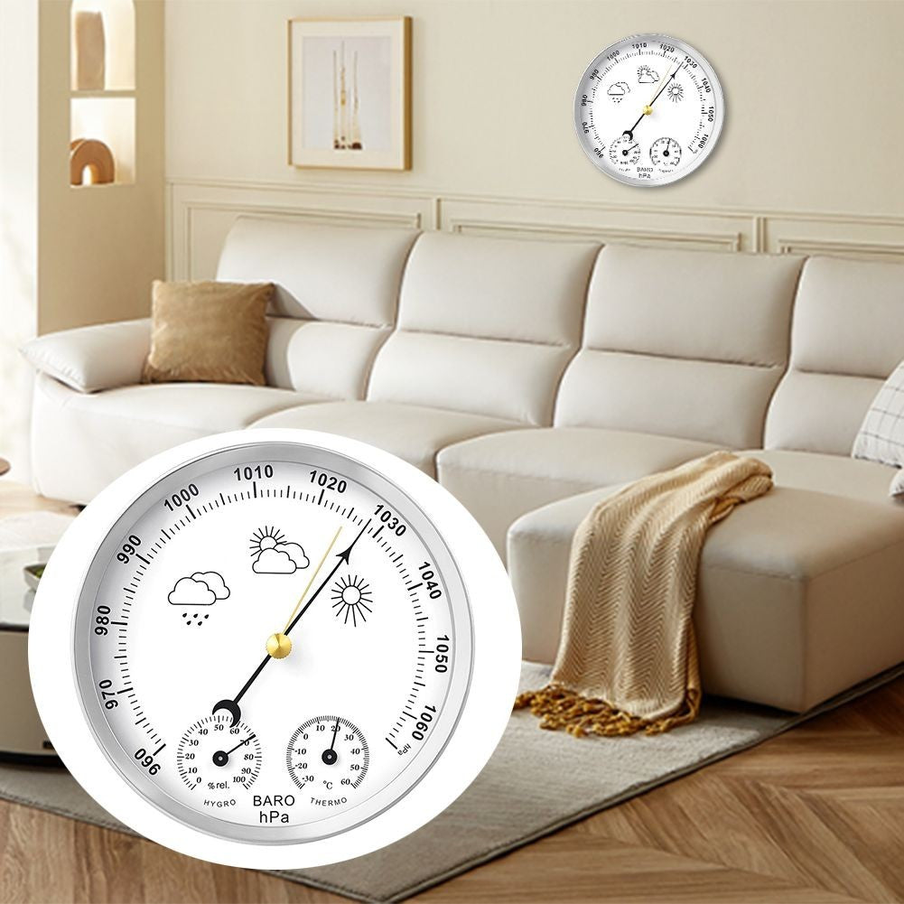 Three in One Weather Station with Thermometer Hygrometer and Barometer for Home
