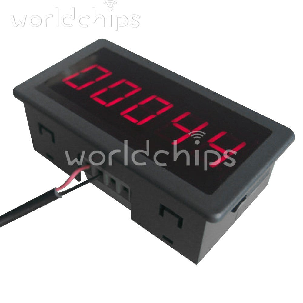 DC12-24V RS5135 0.56" Red 5-Digit Counter Meter Panel Up Plus Totalizer 0-99999