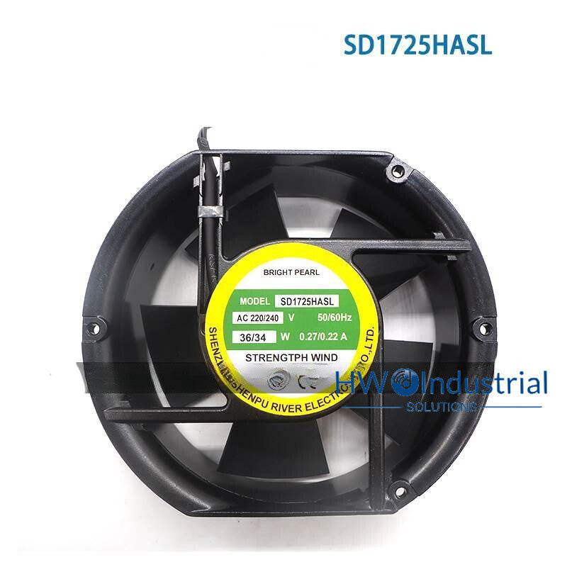 1PC SD1725HASL AC220/240V 36/34W 0.27-0.22A Aluminum Frame AC Equipment Fan