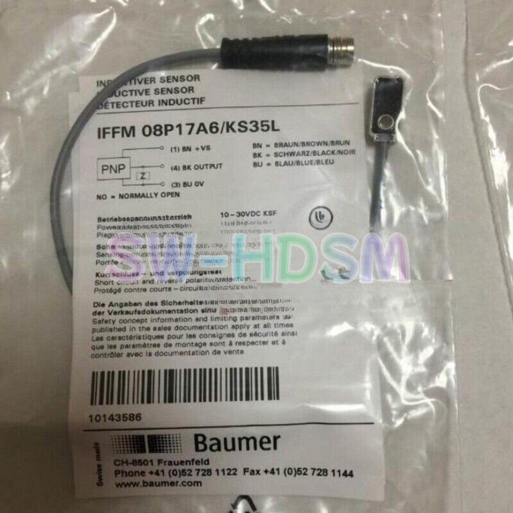 1PCS   For Baumer Sensor IFFM 08P17A6/KS35L Proximity Switch