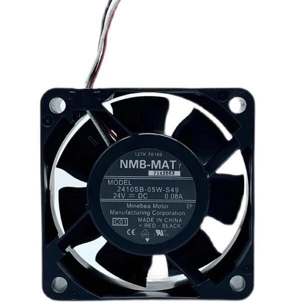 1PC NMB 2410SB-05W-S49 6025 24V 0.08A 3-wire Inverter Cooling Fan