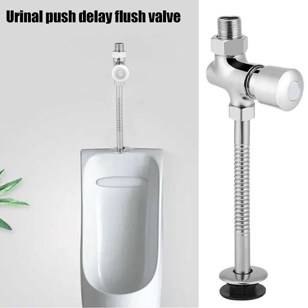 Toilets Attachments Urinal Flush Valve Alloy Automatic Hand Press Hardness
