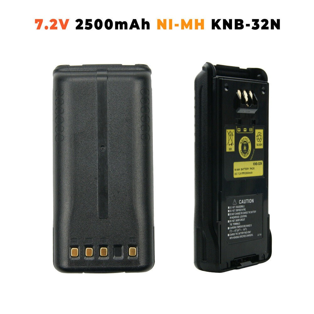 7.2V 2500mAh NI-MH Battery Pack KNB-32N for KENWOOD NX-210 TK-2180K TK-5210