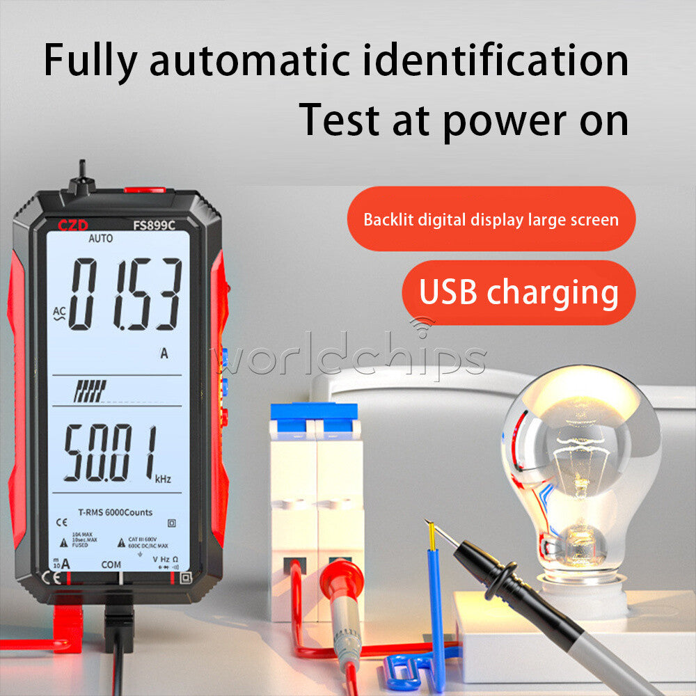 CZD-FS899C Digital Multimeter Auto AC/DC Voltage Current Frequency Meter