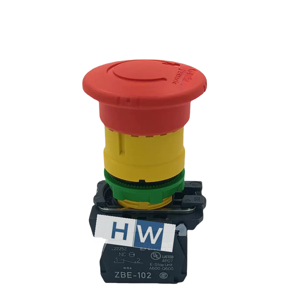 1/Piece  Emergency Stop Button Switch Key Reset XB5AS9444 XB5-AS9444 2NO