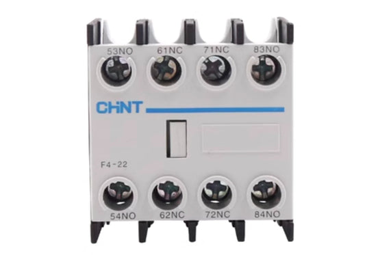 1 PCS CHINT AC contactor auxiliary contact F4-22