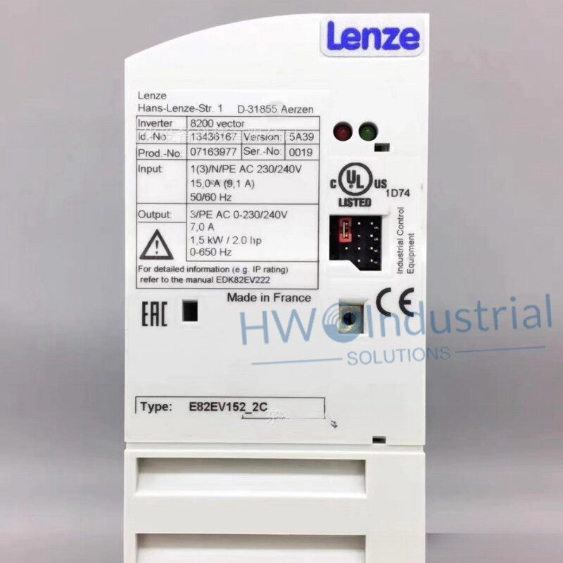 1/Piece  E82EV152K2C E82EV152-2C 1.5KW 1-240V Lenze Inverter