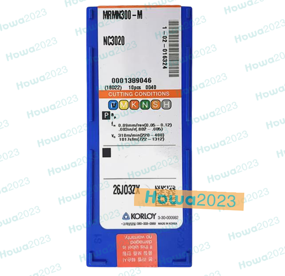 10Pcs/BOX KORLOY MRMN300-M NC3030 Carbide Inserts Grooving Blade