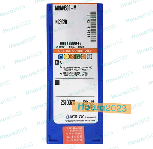 10Pcs/BOX KORLOY MRMN300-M NC3030 Carbide Inserts Grooving Blade