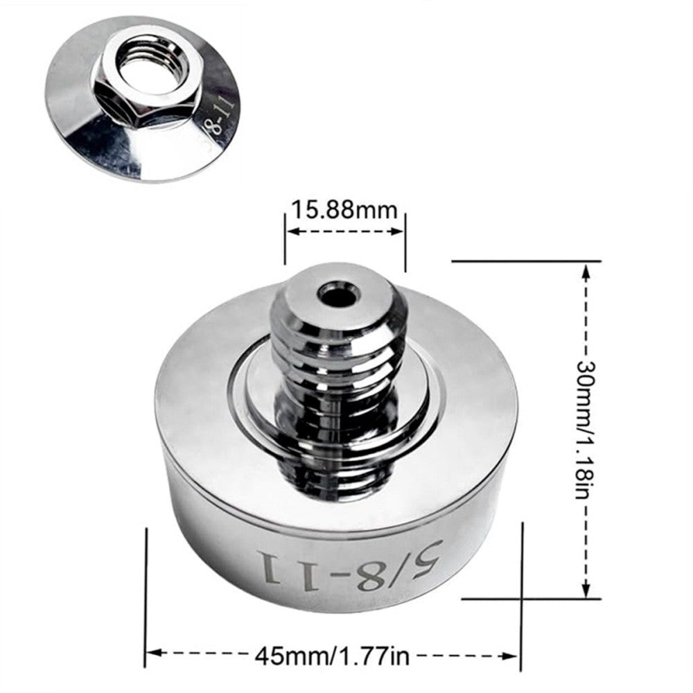 2 Piece 5 8 11 Thread Angle Grinder Adapter Set for XLOCK Tools Stainless