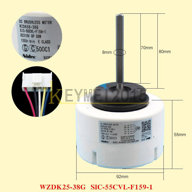 1PC  WZDK58-38G SIC-55CVL-F159-1 58W air conditioner motor