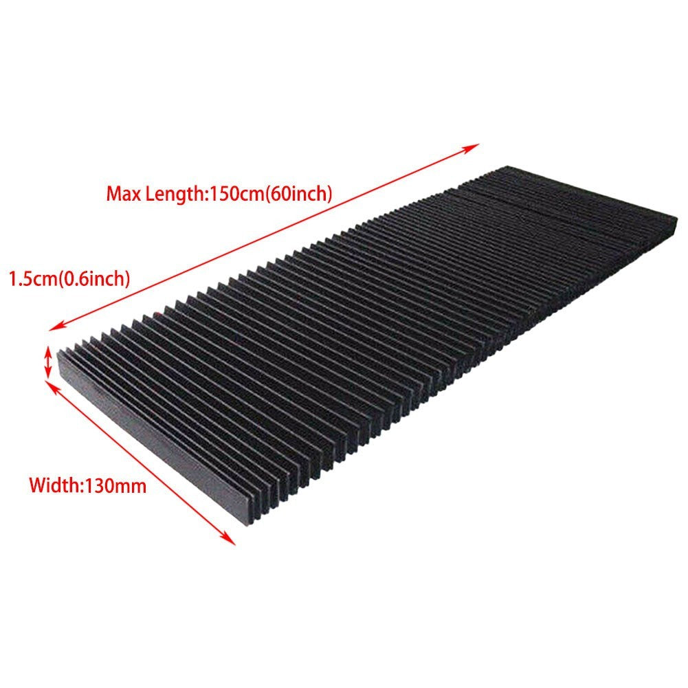 Milling Machine Flexible Protective Flat Accordion Bellows Cover Tool  1Pieces