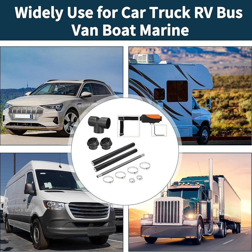 2KW 5KW 8KW Diesel Heater Air Outlet Duct Kit with Exhaust Pipe and Clamps