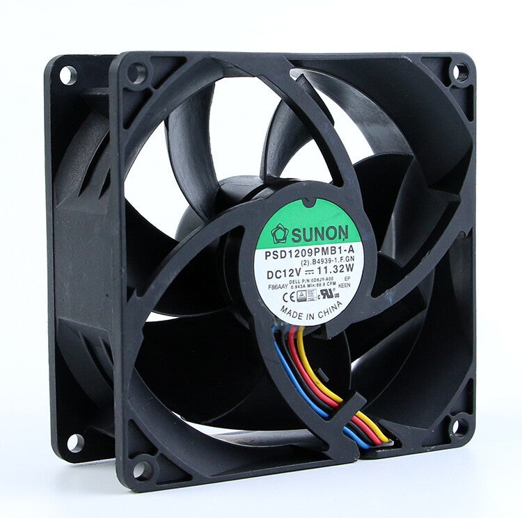 1PC For SUNON PSD1209PMB1-A Violent DC 12V 11.32W 9CM 4-wire Chassis Bearing Fan