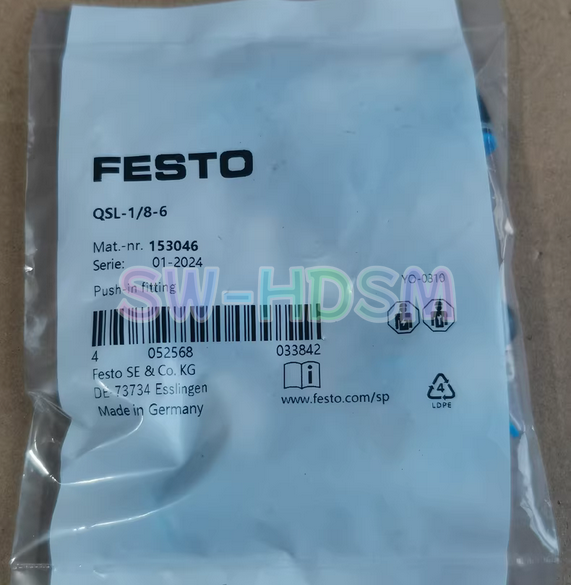 10PCS  FESTO QSL-1/8-6 153046 Connector Freight Free