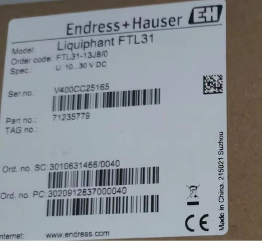 1pcs EH Endress+Hauser FTL31-AA4M2AAW5J  Liquid Level Switch  FTL31-13J8/0