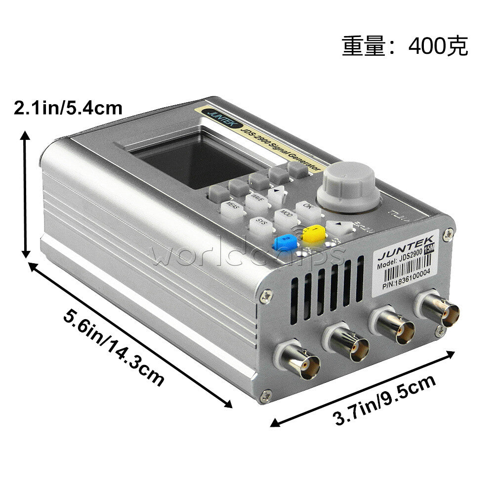 JDS2900~15M 2Channel DDS Function Signal Generator Pulse Signal Frequency Meter