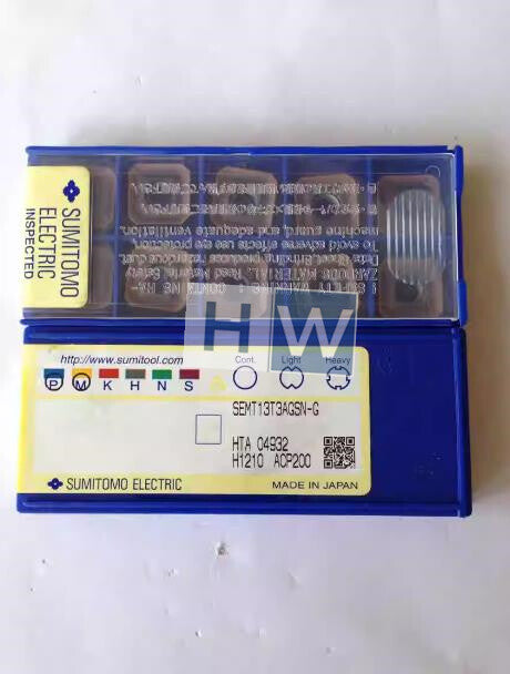 Box/10PCS Sumitomo CNC Milling Insert SEMT13T3AGSN-G ACP200