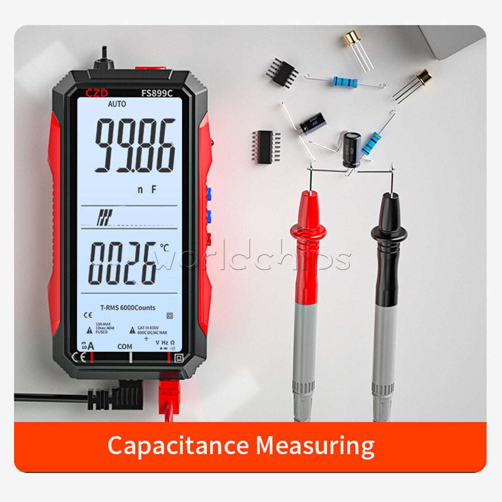 CZD-FS899C Digital Multimeter Auto AC/DC Voltage Current Frequency Meter