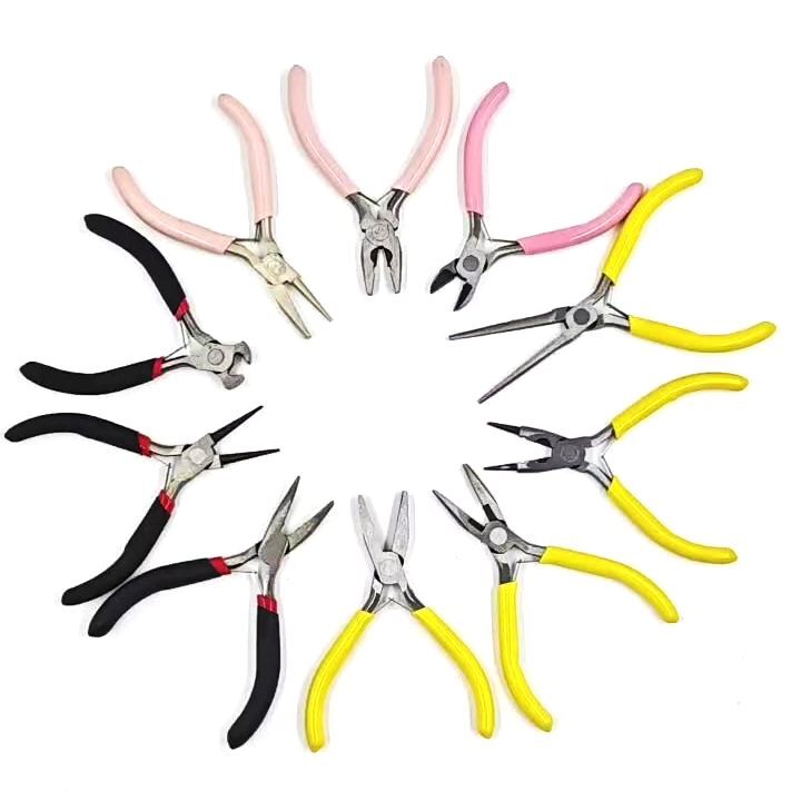 2x Mini Needle Nose Pliers Jewelry Make DIY Crafts Electronics Repair Tools Kit