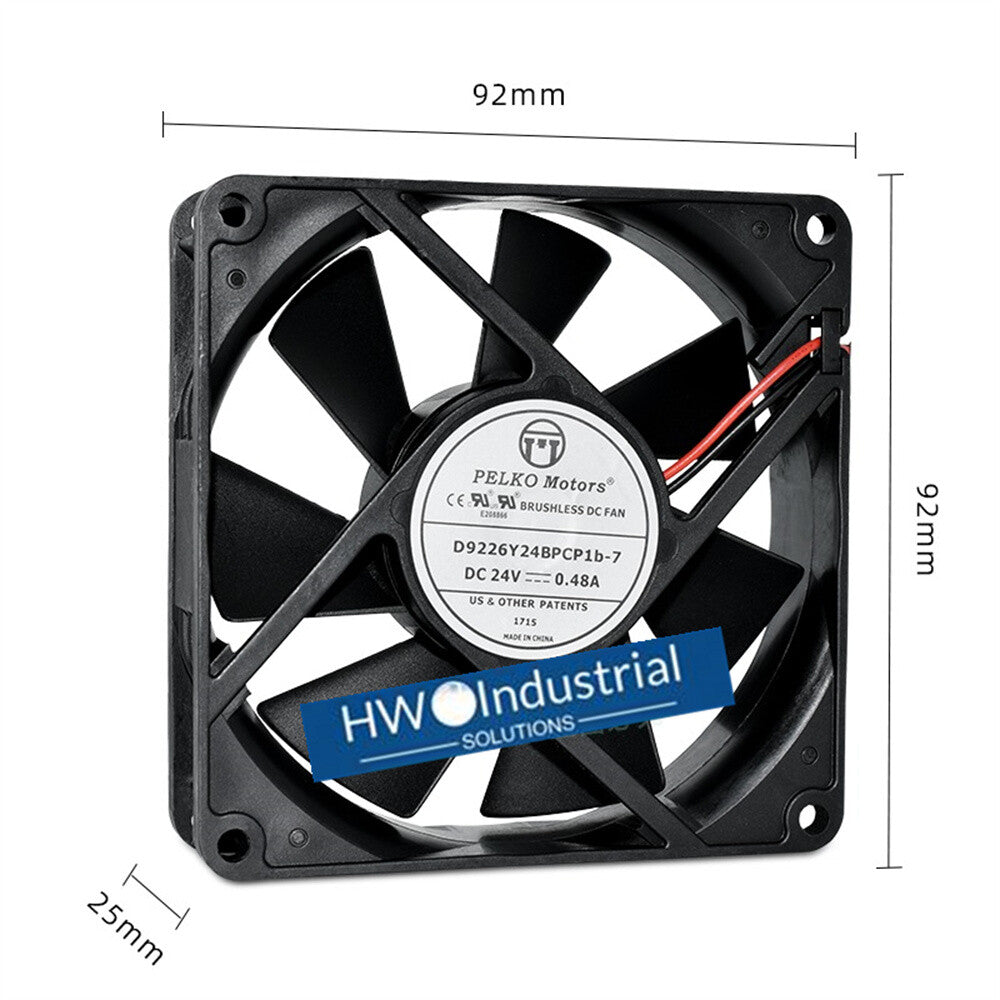 1/piece PELKO Motors D9226Y24BPCP1b-7 24V 0.48A 9225 Inverter Cooling Fan